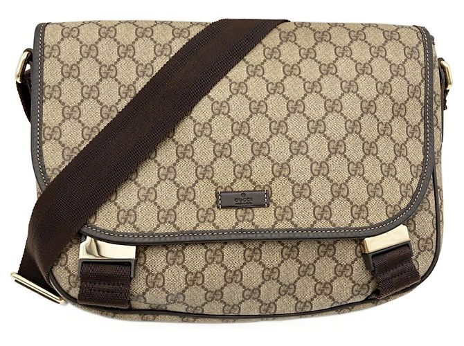Sac à épaule Gucci GG Supreme Marron