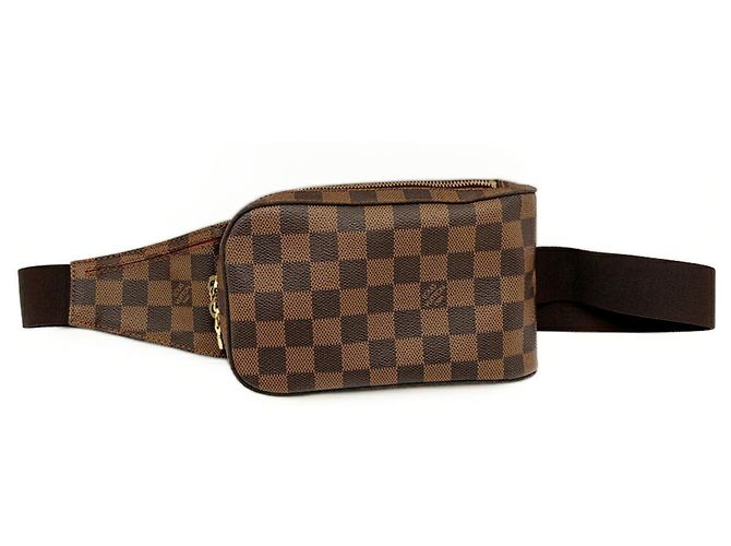 Borsa a tracolla Louis Vuitton Geronimos da uomo Damier ebene