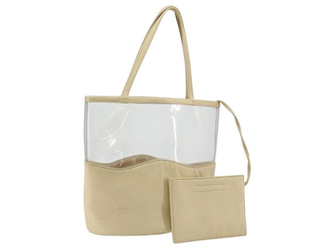 Sac à main PRADA Vinyl Gold Auth bs36756 Doré