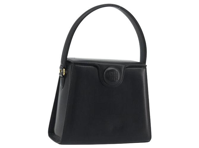 Sac à main GIVENCHY en cuir noir et or Auth 195642A Doré