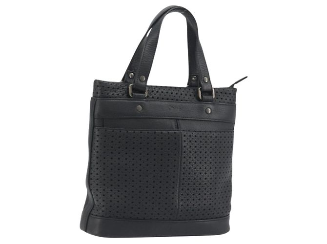 Chloé Chloe Handtasche aus schwarzem Leder Auth 195646A