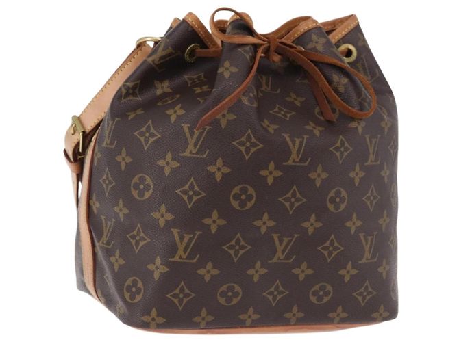 Borsa a tracolla LOUIS VUITTON Monogram Petit Noe M42226 LV Auth ka5655 Monogramma