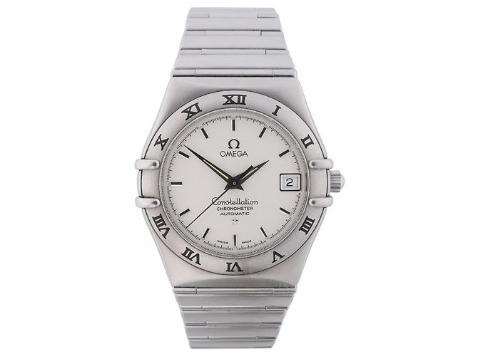 Relógio Automático Omega Constellation 1502.30 Mostrador Prateado Branco