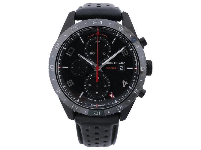 Montblanc Timewalker Automatic Wristwatch, ref 116102, quadrante nero