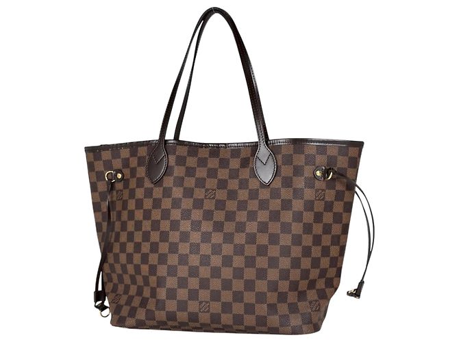 Borsa Tote Louis Vuitton Neverfull MM Marrone
