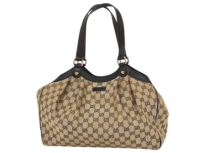 Gucci Brown GG Pattern Tote Bag