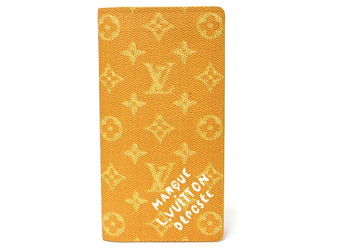 Brazza Louis Vuitton Monogram Yellow Langbeutel Gelb
