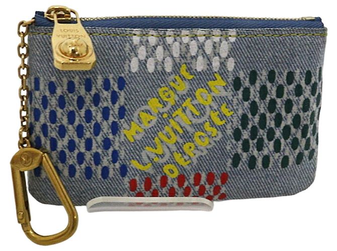 Louis Vuitton Pochette Clé Key Case Blau