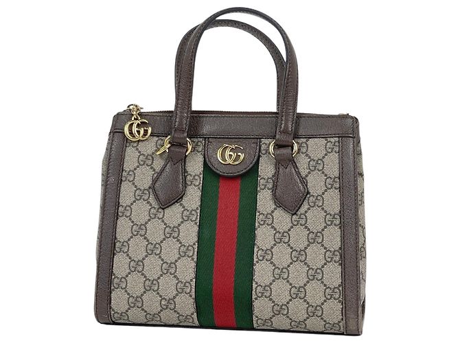 Sac cabas petit Gucci Ophidia Marron Beige