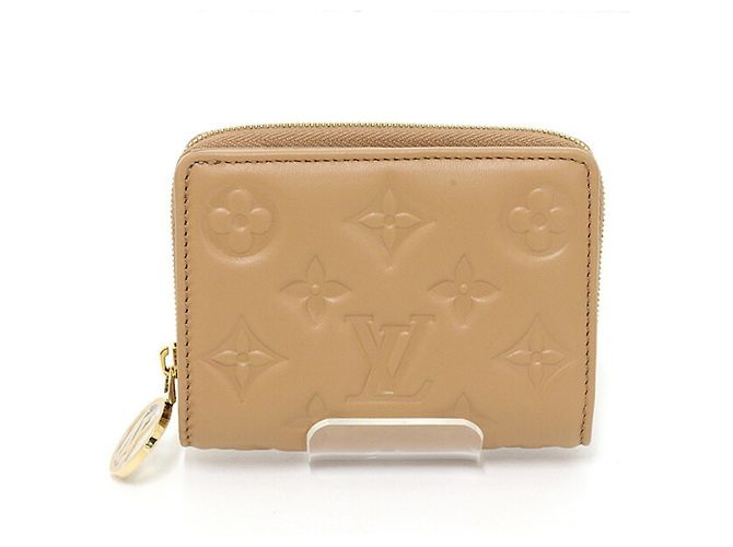 Louis Vuitton Camel Leather Bi-fold Wallet