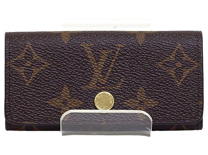 Louis Vuitton Monogram Multicles 4 Key Case Brown