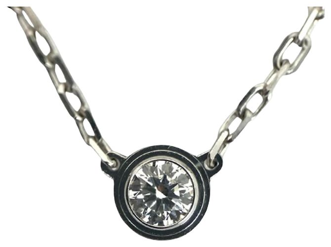 Collar Cartier Damour en oro blanco de 18K