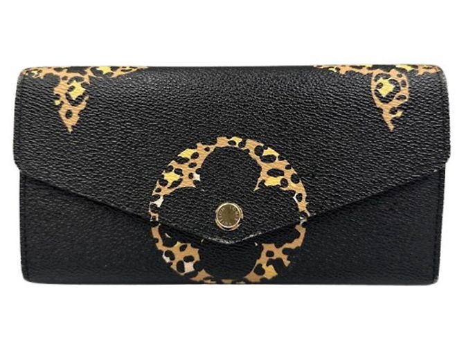 Portafoglio Lungo Sarah di Louis Vuitton Marrone Nero