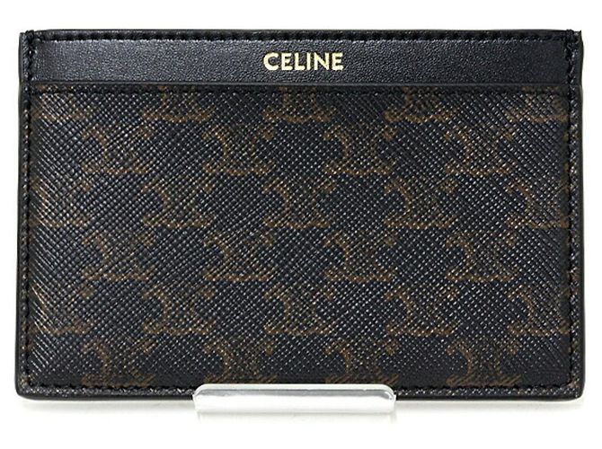 Céline Celine Triomphe Kartenetui Braun Schwarz