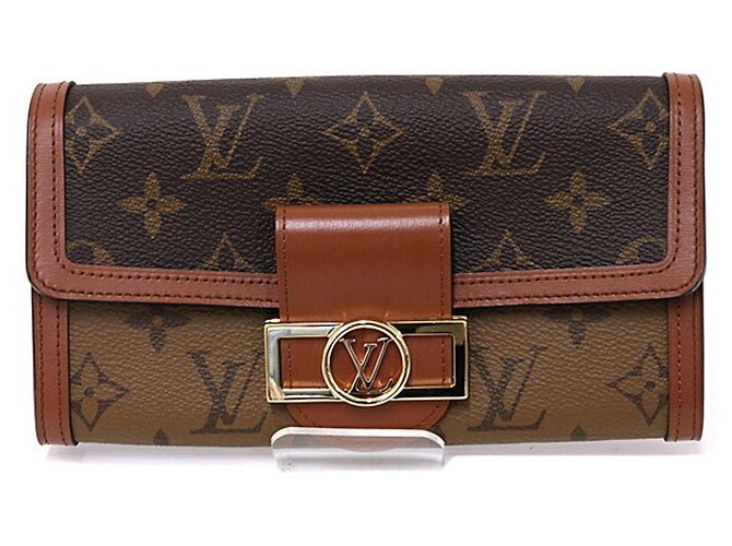Louis Vuitton Portefeuille Sarah Dauphine Monogram Reverse Brown Light brown