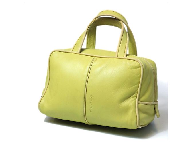 Loewe Handtasche aus grünem Nappaleder