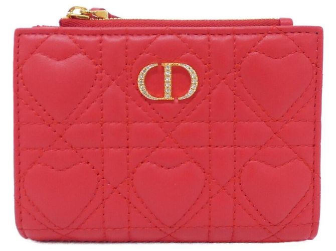 Cartera Christian Dior Caro Dahlia Roja