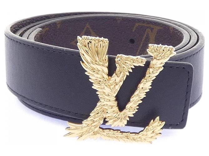 Louis Vuitton M0209 Standard Gürtel Braun Schwarz