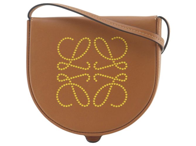 Borsa a tracolla Loewe Heel Pouch Mini Marrone
