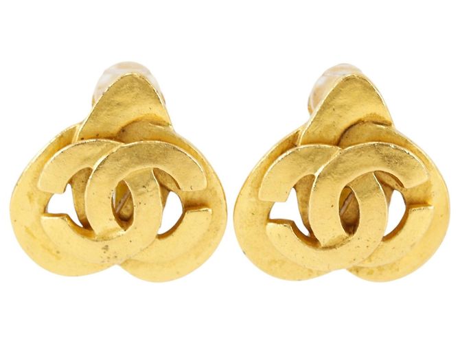 Orecchini a clip Chanel Coco Mark D'oro 