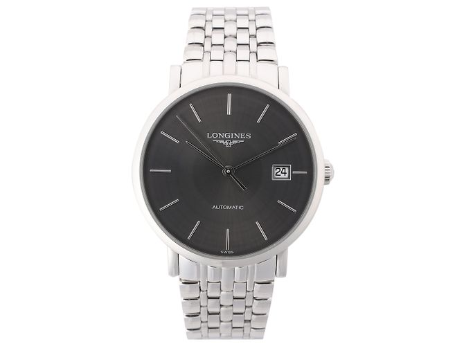 Orologio Longines Elegant L4.810.4 44546292 SS AT Quadrante Grigio