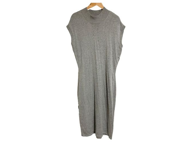Autre Marque Brooks Brothers Strickkleid Braun