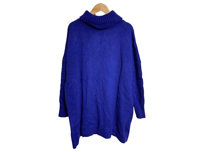 Autre Marque DF STUDIO Strick-Poncho Pullover Blau