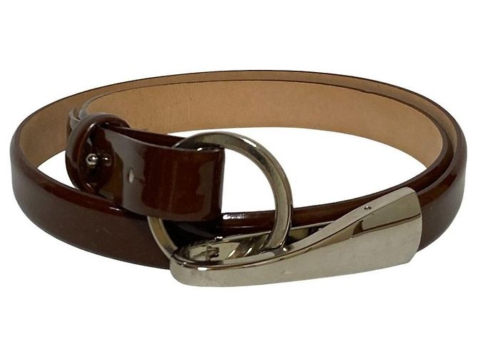 Autre Marque Cinto estreito ARTISAN Marrom