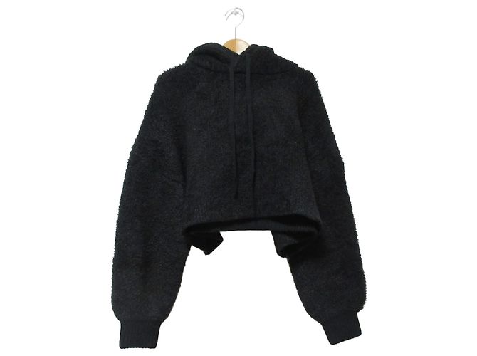 Autre Marque Sudadera con capucha de punto Boa CLANE Negro