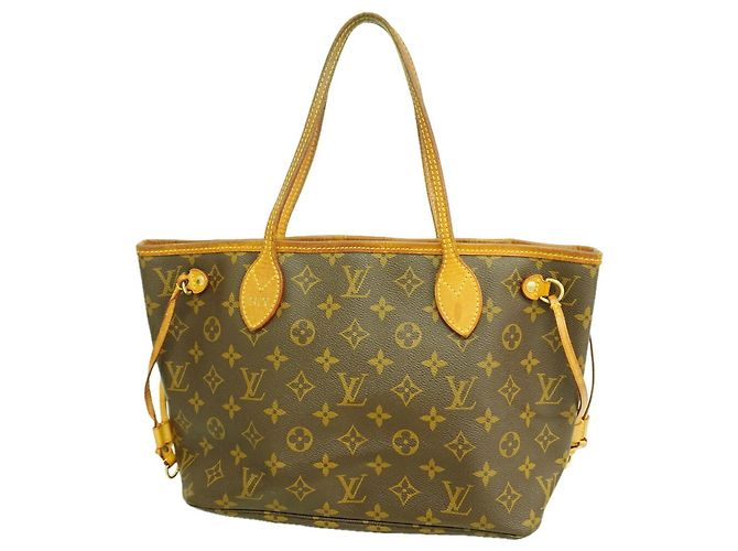 Saco Tote Louis Vuitton Monogram Neverfull PM Marrom