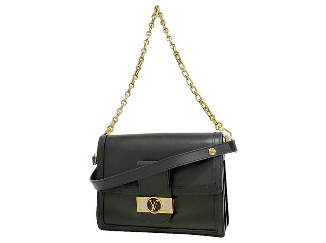 Borsa Louis Vuitton LV Lock Dauphiné MM Nero