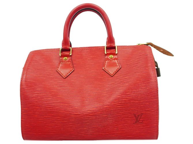 Borsa Louis Vuitton Epi Speedy 25 Rosso