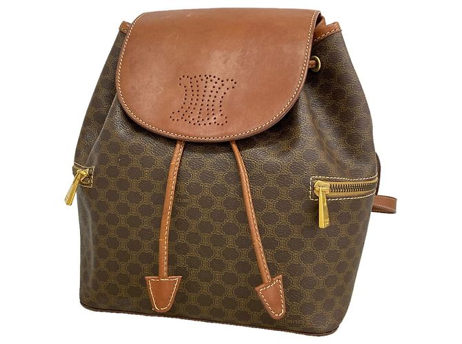 Céline Celine Macadam Brown Backpack