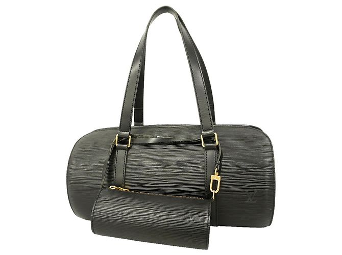 Louis Vuitton Epi Soufflot Handtasche Schwarz