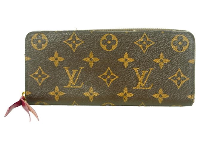 Louis Vuitton Monogram Portefeuille Clemence Long Wallet Fucsia