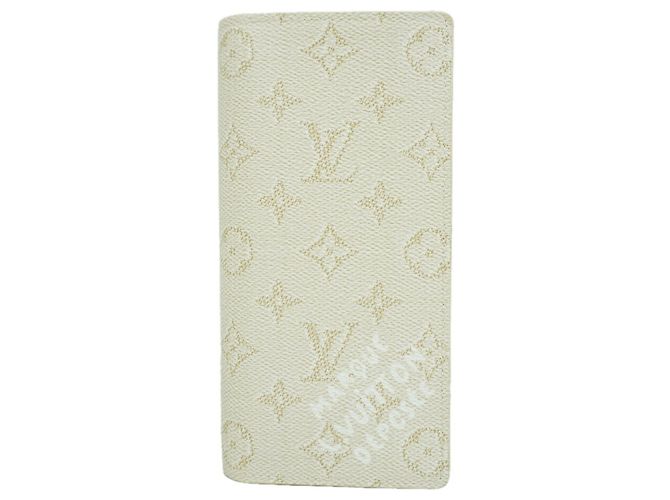 Louis Vuitton Monogram Heritage Portefeuille Brazza Long Wallet Eggshell