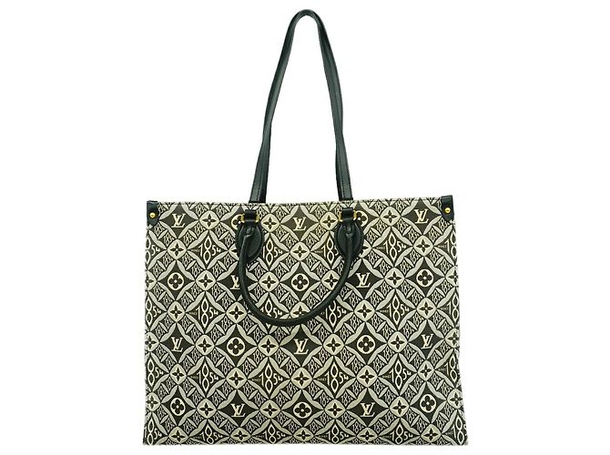 Borsa Tote Louis Vuitton Monogram Jacquard Nero