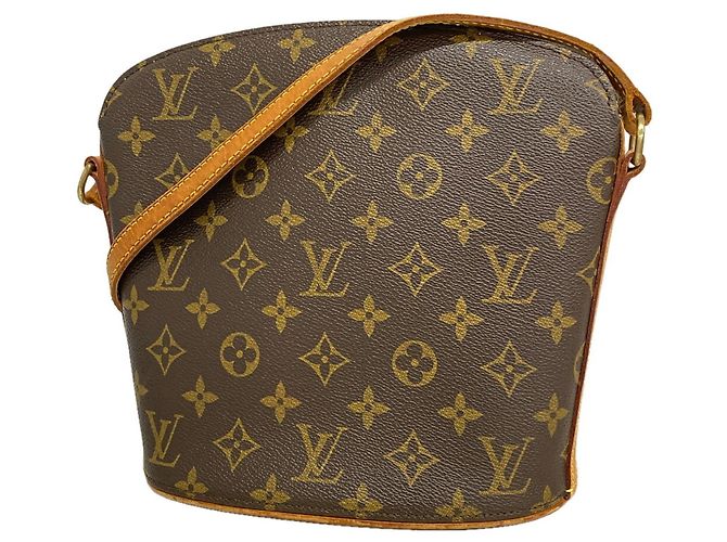 Borsa a tracolla Louis Vuitton Monogram Druot Marrone
