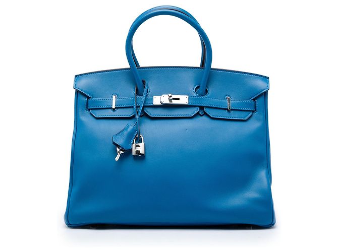 Hermès Blue Swift Birkin Retourne 35