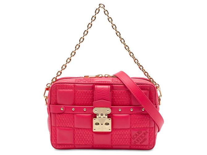 Louis Vuitton Pink Damier Quilt Lambskin Troca PM Rosa