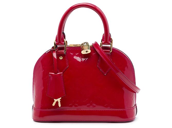 Louis Vuitton Pink Monogram Vernis Alma BB Rosa