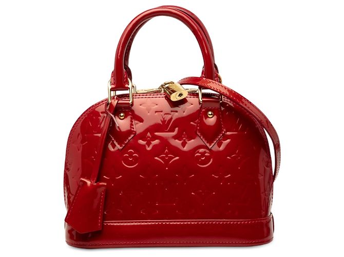 Louis Vuitton Red Monogram Vernis Alma BB Rouge