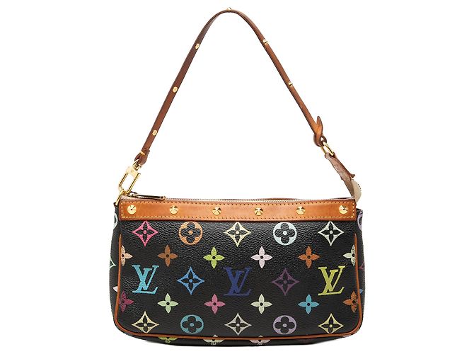 Louis Vuitton Black Monogram Multicolore Pochette Accessoires