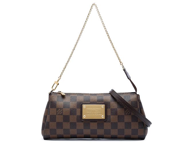 Louis Vuitton Brown Damier Ebene Eva Marrone