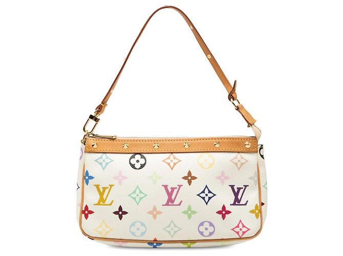 Louis Vuitton White Monogram Multicolore Pochette Accessoires