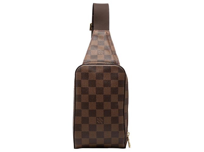 Louis Vuitton Brown Damier Ebene Geronimos Marron