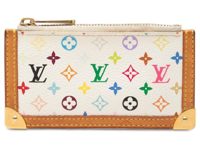 Louis Vuitton White Monogram Multicolore Pochette Cles