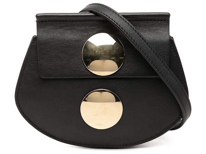 Chloé Mini Borsa a Tracolla Faye in Pelle Nera Nero