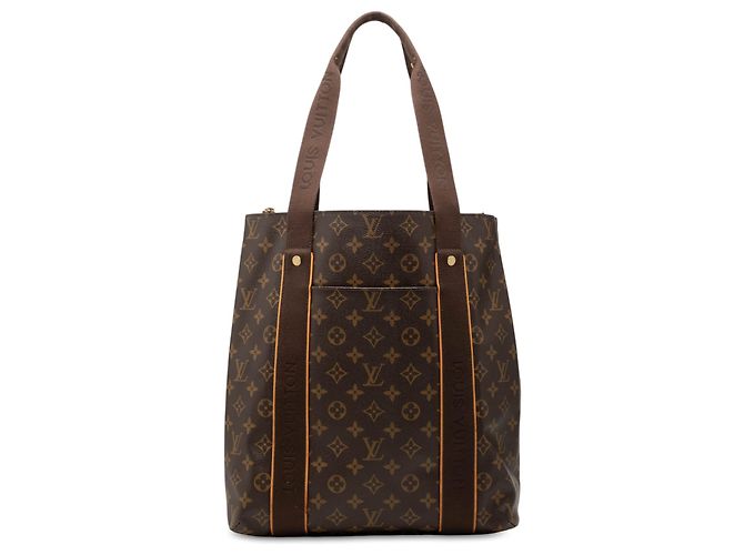 Louis Vuitton Brown Monogram Cabas Beaubourg Marrone