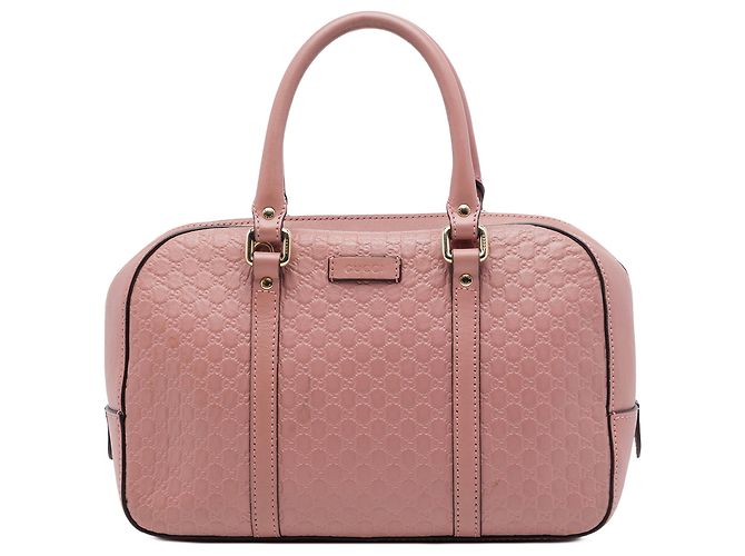 Bolso Satchel Gucci Small Microguccissima Rosa